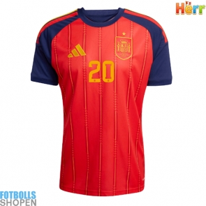 Billiga Spanien Pedri Gonzalez #20 Hemmatröja VM 2026 Kortärmad